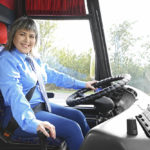 Female,Driver,Sitting,In,Bus